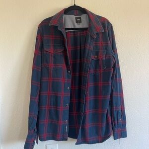 Vans Red and blue Flannel
